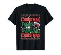 Familia Feliz Navidad es Familia, y Familia es Navidad Camiseta