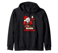 Familia Funny Maximalist Bow A Very Bearry Christmas Bear Sudadera con Capucha