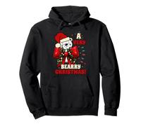 Familia Funny Maximalist Bow A Very Bearry Christmas Bear Sudadera con Capucha