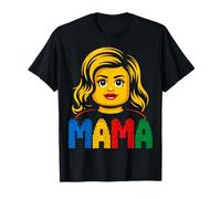 Familia Mamá Mamá Maestro Constructor Ladrillos Bloques Madre Camiseta