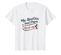 Familia Mi Abuelita Y Papa Love Me Grandkid Camiseta