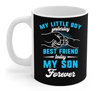 Familia - Mi Pequeño Ayer, Mi Mejor Amigo Hoy, Mi Hijo Por Siempre Tazas Durable Taza Desayuno Novedad Taza Cerámica Regalos Divertidos Para Mujer Familiares 330 Ml