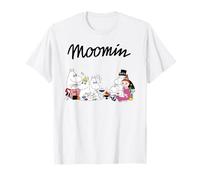 Familia Moomin comiendo afuera Camiseta
