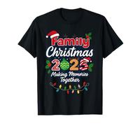Familia Navidad 2025 Haciendo Recuerdos Juntos Luces o Nombre Camiseta
