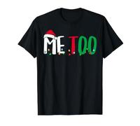 Familia Navidad Navidad Coincidiendo yo también Camiseta gráfica económica, Hombre, Negro, M
