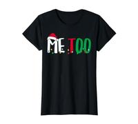 Familia Navidad Navidad Coincidiendo yo también Camiseta gráfica económica, Mujer, Negro, L