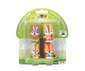 Familia Nut Nut 4 Personajes - Klorofil - indyaeduocio