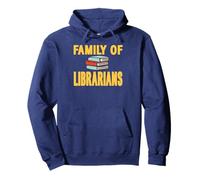 Familia Orgullosa Bibliotecarios Humor Libros Sudadera con Capucha
