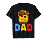 Familia Papá Maestro Constructor Ladrillos Bloques Día del Padre Camiseta