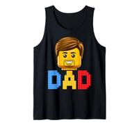 Familia Papá Maestro Constructor Ladrillos Bloques Día del Padre Camiseta sin Mangas