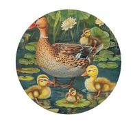 Familia Pato 120 Piezas Rompecabezas Familiar Portátil Animales Formas Únicas Pastoral Scene Puzzle Niños Imposible Infantil 3D Cartón Interacción Antiestrés 120 PCS