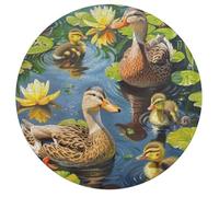 Familia Pato 195 Piezas Rompecabezas Impossible Animales Formas Animalizadas Pastoral Scene Puzzle Niños Educativos Juegos Educativo Desafío Juego Familiar 195 PCS