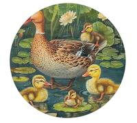 Familia Pato 68 Piezas Rompecabezas Animales Decorativo Y Desafiante Pastoral Scene Puzzle Niños Impossible Regalos Regalo Antiestrés Interacción Familiar 68 PCS