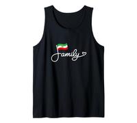 Familia Persia - Bandera Persa Heritage Word Art Camiseta sin Mangas