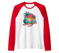 Familia Puerto Rico 2026 Todas Las Chicas Vacay Cruise Trip Cousin Camiseta Manga Raglan
