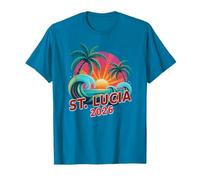 Familia ST Lucia 2026 Todas Las Niñas Vacaciones Swim Vacay Primo Camiseta