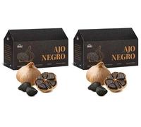 Familia Suárez Ajo Negro de Las Pedroñeras | Pack 2 cajas 4 cabezas | 100% Natural, Dulce y Fácil Digestión | Potente Antioxidante, Beneficios Circulatorio e Inmunitario | Producto Español Gourmet