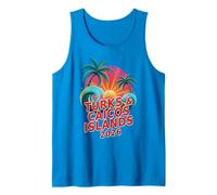 Familia TURCAS Islas Caicos 2026 Primo Vacaciones Surfing Camiseta sin Mangas