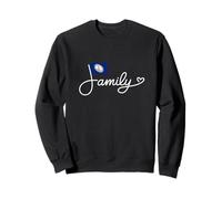 Familia Virginia - Bandera de Virginia Heritage Word Art Sudadera