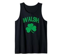 Familia Walsh Apellido Trébol irlandés Día de San Patricio Patrimonio Camiseta sin Mangas