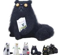 Familiares de Fieltro de Lana - Adorno Navideño de Gato de Fieltro, Lindo Muñeco de Gato de Fieltro con Aguja, Adornos de Gato de Fieltro de Lana para Escritorio, para Amantes de los Gatos (#-D)