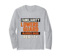 Familiaridad Baja Guardia | Regalo de campaña de concientización sobre Seguridad Manga Larga