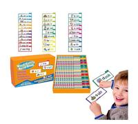 Familias de palabras, 30 libros de lectura y rima, libro de palabras para construir sentimientos, tarjetas de vocabulario abc, tarjetas flash de palabras de vista de jardín de infantes, tarjetas de