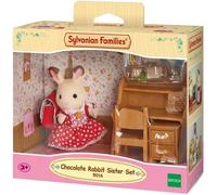 Familias Sylvanian 5016 Chica Conejo Chocolate Y Escritorio