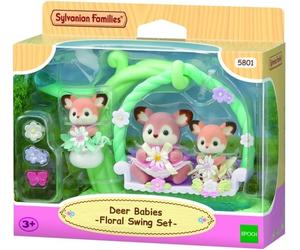 Familias Sylvanian - 5801 - Bebé Ciervo Columpio Floral