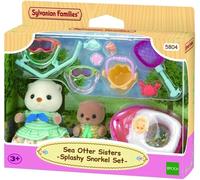 Familias Sylvanian - 5804 - Hermanas Nutria Marina - Set De Snorkel Splashy
