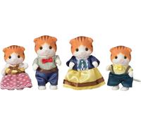Familias Sylvanian Set 4 Figuras Muñecas Familia Gato Caja Dañada Maple Cat 5290