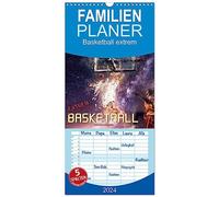 Familienplaner 2024 - Baloncesto extremo mit 5 Spalten (Wandkalender, 21 cm x 45 cm) CALVENDO