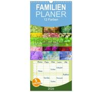 Familienplaner 2026 - 12 Farben Kunst und Küche mit 5 Spalten (Wandkalender, 21 x 45 cm) CALVENDO: 12 Farben begleitet Sie durch das Jahr mit 12 der schönsten Farben der Natur