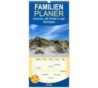 Familienplaner 2026 - Amrum, die Perle in der Nordsee mit 5 Spalten (Wandkalender, 21 x 45 cm) CALVENDO: Lassen Sie sich verzaubern von der naturbelassenen Dünenlandschaft Amrums.