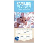 Familienplaner 2026 - Augen wie Knöpfe mit 5 Spalten (Wandkalender, 21 x 45 cm) CALVENDO: Augen wie Knöpfe ist eine zauberhafte Sammlung von Momenten, ... Augen direkt in die Kamera schauen.