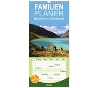 Familienplaner 2026 - Bergwelt in Österreich mit 5 Spalten (Wandkalender, 21 x 45 cm) CALVENDO: Bergwelt Österreich schöne Natur Impressionen rund um das Jahr