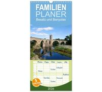 Familienplaner 2026 - Besalú und Banyolas mit 5 Spalten (Wandkalender, 21 x 45 cm) CALVENDO: Im stillen Hinterland der Costa Brava