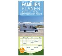 Familienplaner 2026 - Dänemark - Mit dem Wohnmobil durch Jütland mit 5 Spalten (Wandkalender, 21 x 45 cm) CALVENDO: Die Westküste Dänemarks entlang von Hvide Sande bis Skagen.