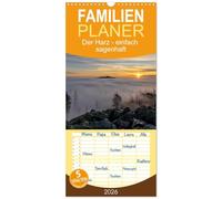 Familienplaner 2026 - Der Harz - einfach sagenhaft mit 5 Spalten (Wandkalender, 21 x 45 cm) CALVENDO: Eine Reise durch den Harz mit seiner Mystik und Schönheit.
