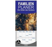 Familienplaner 2026 - Die Götter des Nordens mit 5 Spalten (Wandkalender, 21 x 45 cm) CALVENDO: Tauche ein in die faszinierende Welt der nordischen Mythologie in eine Welt der mächtigen Götter