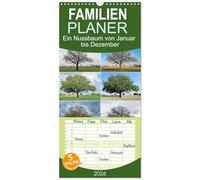 Familienplaner 2026 - Ein Nussbaum von Januar bis Dezember mit 5 Spalten (Wandkalender, 21 x 45 cm) CALVENDO: Ein schöner Baum im Wandel der Jahreszeiten