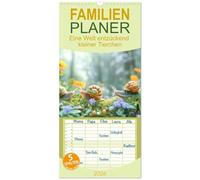 Familienplaner 2026 - Eine Welt entzückend kleiner Tierchen mit 5 Spalten (Wandkalender, 21 x 45 cm) CALVENDO: Kleine Tiere in der Natur