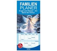 Familienplaner 2026 - Engel und Wasser - Ein Band der Anmut mit 5 Spalten (Wandkalender, 21 x 45 cm) CALVENDO: Himmlische Wächter des Wassers.