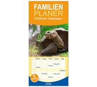 Familienplaner 2026 - Entdecke Galapagos mit 5 Spalten (Wandkalender, 21 x 45 cm) CALVENDO: Die Einzigartigkeit von Galapagos besteht in der Natur: ... Vulkane und dazu eine eindrückliche Tierwelt.