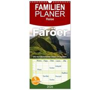 Familienplaner 2026 - Färöer - Die wunderschönen Inseln im Norden. mit 5 Spalten (Wandkalender, 21 x 45 cm) CALVENDO: Kommen Sie mit auf eine außergewöhnliche Entdeckungsreise in den Färöer.