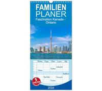 Familienplaner 2026 - Faszination Kanada - Ontario mit 5 Spalten (Wandkalender, 21 x 45 cm) CALVENDO: Der Kalender zeigt die beeindruckende Vielfalt ... Naturwundern und historischen Städten.