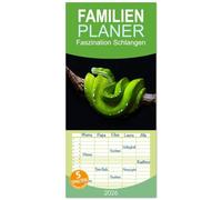 Familienplaner 2026 - Faszination Schlangen mit 5 Spalten (Wandkalender, 21 x 45 cm) CALVENDO: Entdecke die einzigartige Welt der Schlangen.
