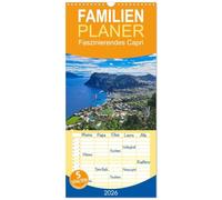Familienplaner 2026 - Faszinierendes Capri mit 5 Spalten (Wandkalender, 21 x 45 cm) CALVENDO: Eine Reise durch das Inselparadies am Golf von Neapel
