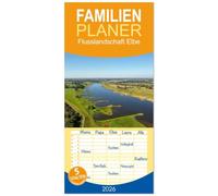 Familienplaner 2026 - Flusslandschaft Elbe mit 5 Spalten (Wandkalender, 21 x 45 cm) CALVENDO: Eine Reise durch die Jahreszeiten in der Naturlandschaft der Elbaue von Brandenburg bis Niedersachsen
