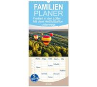 Familienplaner 2026 - Freiheit in den Lüften . Mit dem Heißluftballon unterwegs mit 5 Spalten (Wandkalender, 21 x 45 cm) CALVENDO: Die Schönheit der Welt aus der Vogelperspektive.